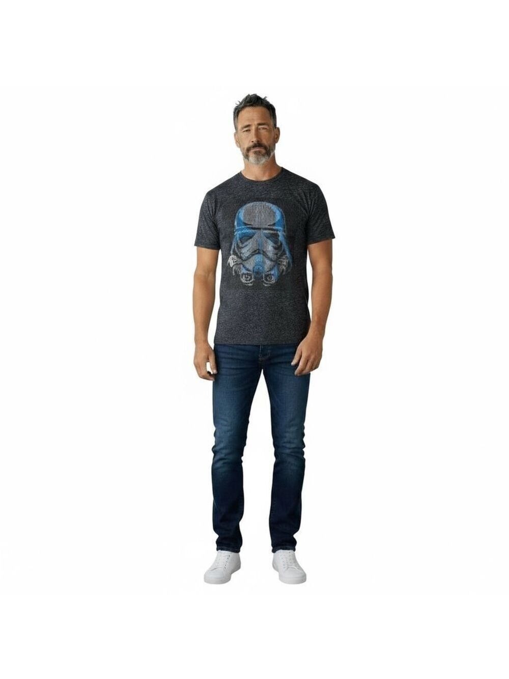Disney Men's Large Gray Darth Vader T-Shirt